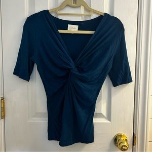 Deletta from Anthropologie Top in Blue Size MP